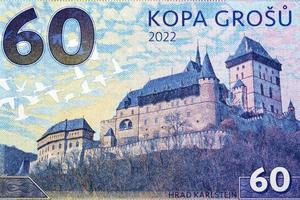 Karlstejn Castle from money photo