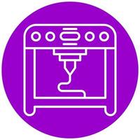 3D Printing Vector Icon Style