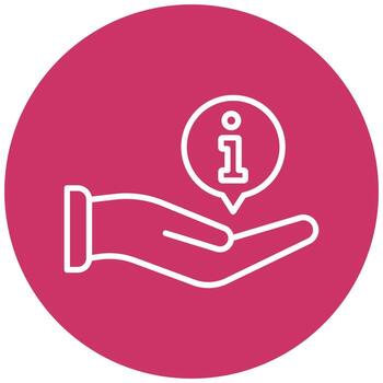 informacion icono estilo vector