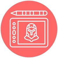 Graphic Tablet Vector Icon Style