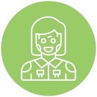 Humanoid Robot Vector Icon Style