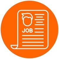 Job Ad Vector Icon Style