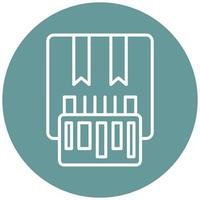 Stock Keeping Unit Vector Icon Style