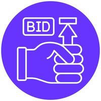 Maximum Bid Vector Icon Style