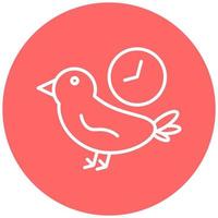 Early Bird Vector Icon Style