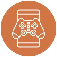 Mobile Gaming Vector Icon Style