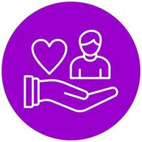 Help Children Vector Icon Style