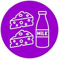 Dairy Vector Icon Style