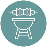 Barbecue Vector Icon Style