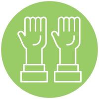 Hands Up Vector Icon Style