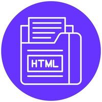 Html File Vector Icon Style