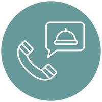 Order Food on Call Vector Icon Style