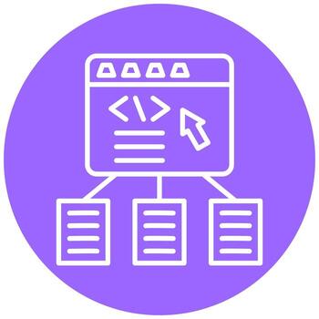 Code Framework Vector Icon Style