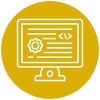 Backend Development Vector Icon Style