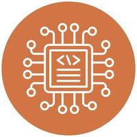 Code Processor Vector Icon Style