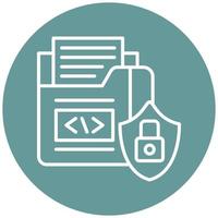 Data Security Vector Icon Style