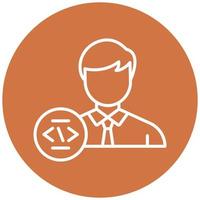 Programmer Vector Icon Style