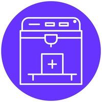 3D Printer Vector Icon Style