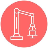Robotic Arm Vector Icon Style