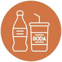 soda vector icono estilo