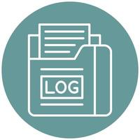 Logs Vector Icon Style