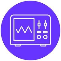 Oscilloscope Vector Icon Style