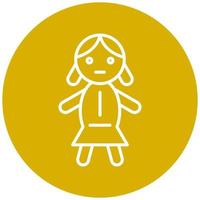 Doll Vector Icon Style