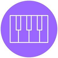 Piano Vector Icon Style