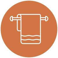 Towel Rack Vector Icon Style