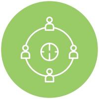 User Connection Vector Icon Style