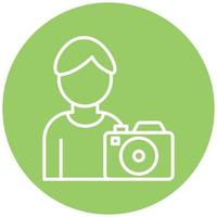 Cameraman Vector Icon Style