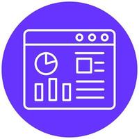 Website Dashboard Vector Icon Style
