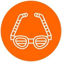 Party Glasses Vector Icon Style