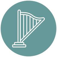 Harp Vector Icon Style