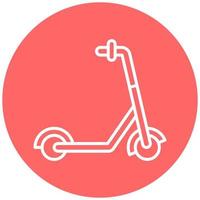 Kick Scooter Vector Icon Style