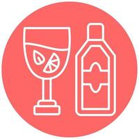 Gin Tonic Vector Icon Style