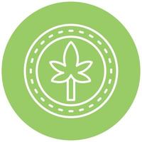 Organic Hemp Vector Icon Style