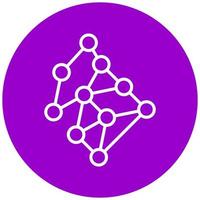 Neural Network Vector Icon Style