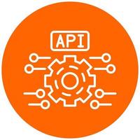 api vector icono estilo