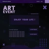 Event art design social media post templates. Design your perfect social media posts vector