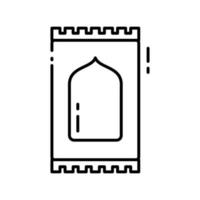 Illustration vector graphic of the Prayer Rug