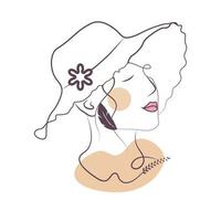 Line Art design for beauty and fashion vector