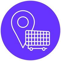 Shopping Destination Vector Icon Style