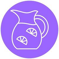 Lemonade Jug Vector Icon Style