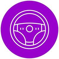 Steering Wheel Vector Icon Style