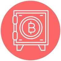 Crypto Vault Icon Style vector