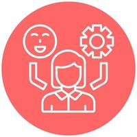 Stress Management Icon Style vector