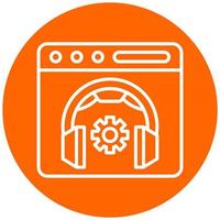 24 7 Support Vector Icon Style