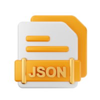 3d file JSON format icon png