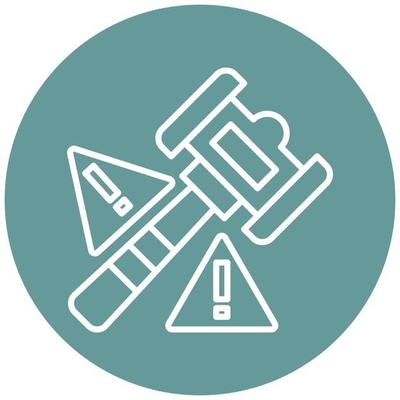 Mock Auction Vector Icon Style